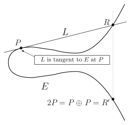 Adding a point P to itself